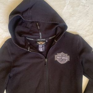 Harley Davidson zip up sweater